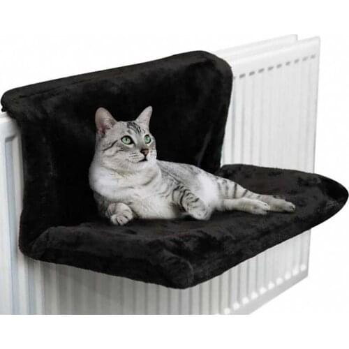 Cat Hammack Kitten HANGing Sleeping Bed Seat Sofa Fleece Warm Metal Iron Frame Mat Small Pet Window Mount Shelf Nest Lounger