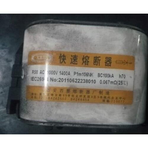 Fuses: RS8 AC1000V 1400A P1M106NK h70 / RS8 AC1000V 1400A P106N h70 / RS8 AC1000V 1600A P1m106NK aR