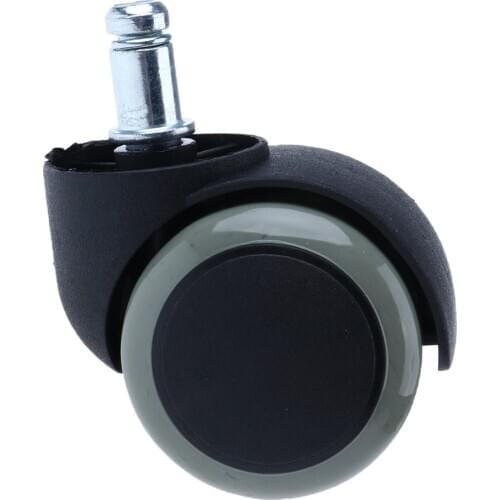 Rubber PU Nylon Universal Wheels Chair Caster Castors Roller Replacement 2'' / Smooth and Quiet