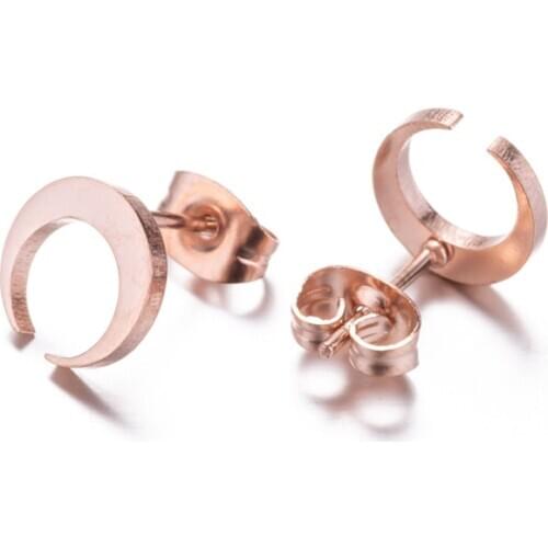 Crescent Shaped Stainless Steel Earrings Mysterious Gothic Jewelry Moon Witch Goddess Fashion Woman Gift Christmas Gift 2020