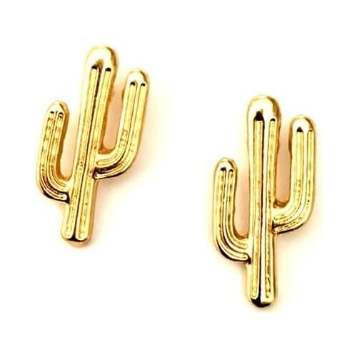 12 pair /lot jewelry fashion jewelry metal cactus earrings for women