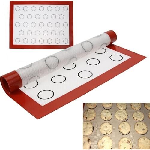 Macaron Silicone Baking Mat Non stick 33 Circle Macaroon Kitchen Dough mat Liner Tool For Cake Bakeware Pastry Accessories