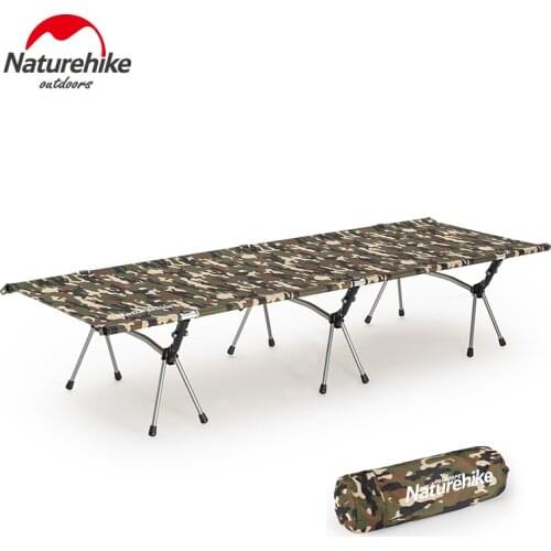 Naturehike Folding Bed Ultralight Camping Cot Equipment Portable Travel Camp Bed Outdoor Sleeping Camping Cot Hiking Single Bed