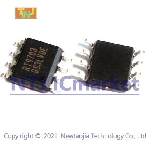 5 PCS RT9703GS SOP-8 RT9703 80mΩ 3A Smart Universal Power Switch with Flag IC Chip