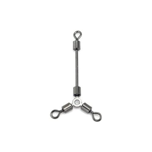 20pcs long-leg O-shape three way rolling swivels fishing accessories