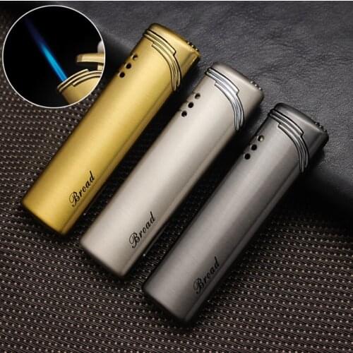 Cool jet Turbo torch BLUE flame Butane inflatable gas Cigarette lighter 1 Random color Aluminum alloy Smoking igniter men gift