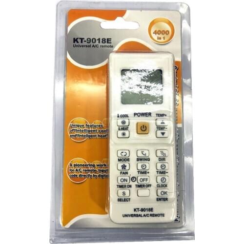 Air Conditioner air conditioning universal remote control suitable for toshiba panasonic sanyo nec fujitsu lg aux KT-9018e