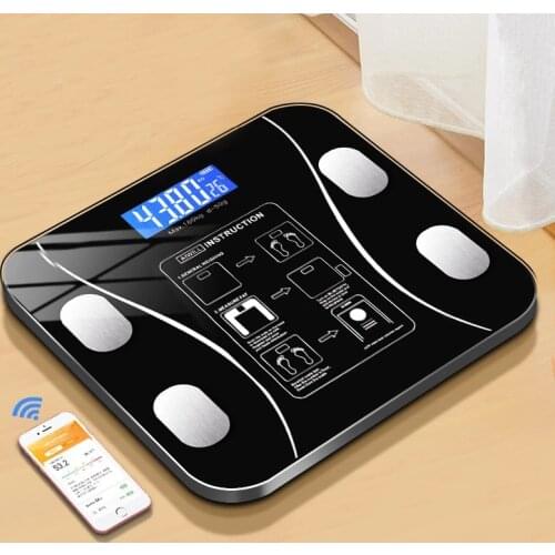 Bathroom Scale 2021 New Human Body Bathroom Fat Scale Smart Electronic Scale Mobile Phone Bluetooth Analyzer BMI Digital LED