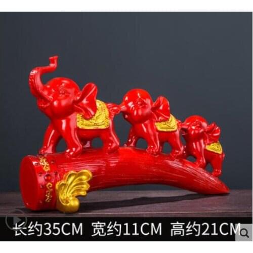 Vintage Elephant sitting room wine ark TV ark places originality to live in porch adornment 3 small elephant decoration