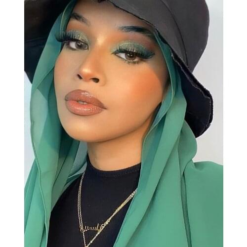 Women Plain Bubble Chiffon Scarf Hijab Wrap Femme Musulman Soft Plain Headscarf Islamic Long Shawl Pashmina Foulard Femme