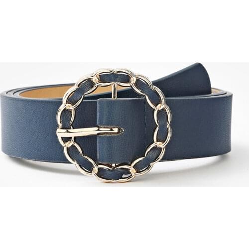 Office 365 Suit Belt Women Fashion Pu Wrap Round Button Jeans Shirt Female Fine Girdle Casual All-match Womens Belt for Dresses