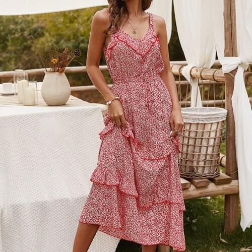 2021 Summer New Style Elegant Multicolor Womens A-line Dress Korean Commuter Draped Ladies Dress Summer Women Dress Elegant