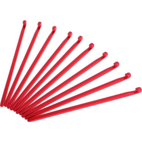 10Pcs Alloy Tent Peg Nail Stake Hook Ground Stick Outdoor Camping Hiking Tarp Canopy Red