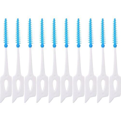 160PCS/80PCS Dental Floss Toothpicks Disposable Soft Interdental Tooth Brushes Dental Oral Care Tooth Whitening Cleaning Tools
