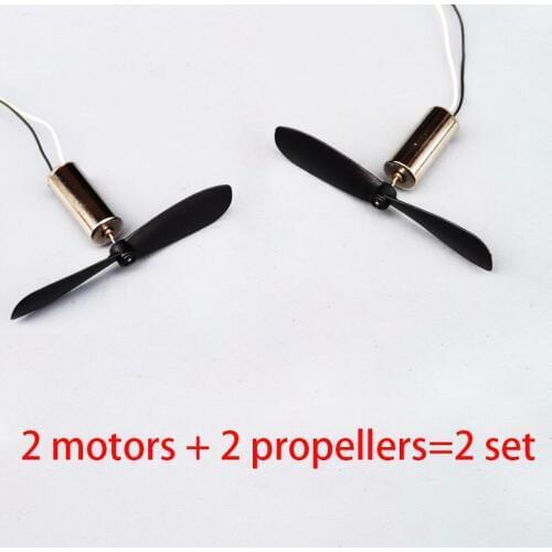 2 set 7*16mm powerful Coreless Motor RC Drone CW/CCW Electric Motor with propellers Engine parts for Helicopter Quadcopter Model