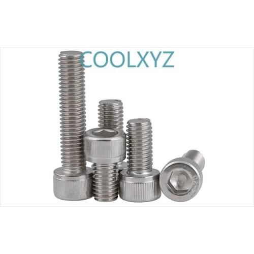 316 stainless steel hexagon socket head cap screws DIN912 socket head screws M10 M12 5PCS
