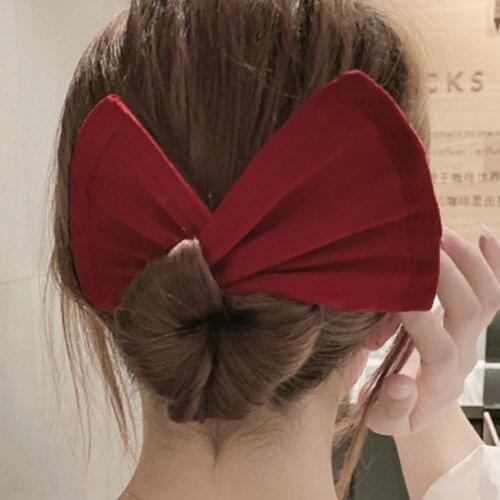 7 Flexible Stylish Deft Women Bowknot Donuts Twist Bun Girls Vintage Hairpin Hairstyle Gifts Elegant Hair Scrunchies Tools
