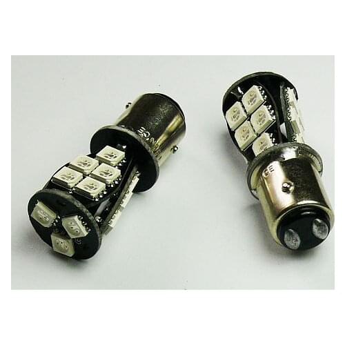 Free shipping 4pcs/lot P21/5W 380 BAY15D 1157 Rouge 18 Smd Can Bus LED Feux Stop Ampoules Voiture