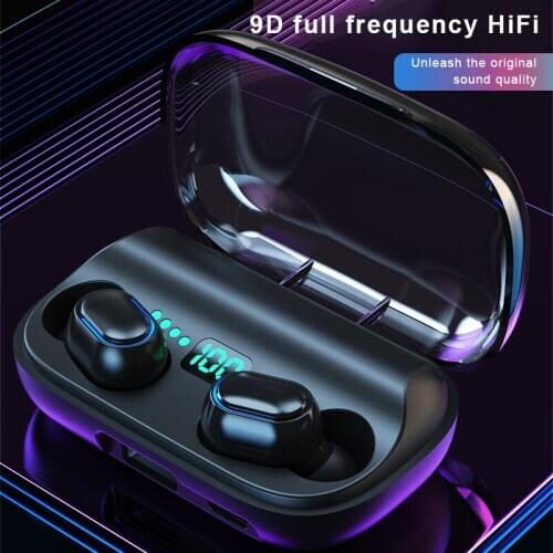 T11 TWS 5.0 Bluetooth 9D Stereo Wireless Earphone Waterproof Headset Earbuds Support IOS/Android Phones HD Call Headphone