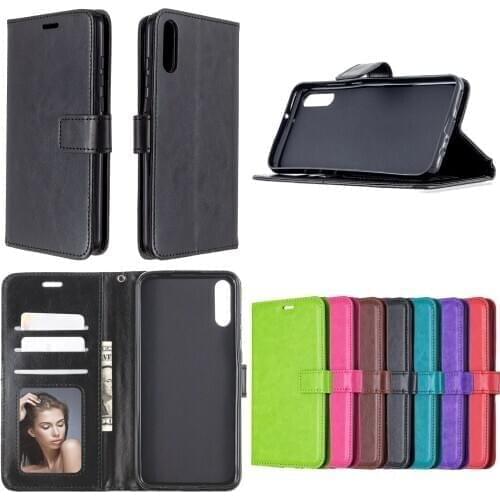 100pcs/lot Flip Wallet PU Leather Phone Case For Huawei Honor 9X Y9S P Smart Pro 2019 Y6 Pro 2019 Enjoy 10E TPU in inner Cover