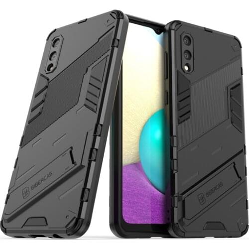 PUNK Phone Case For Samsung Galaxy A02 Case For Samsung A02 Cover Armor PC Shockproof Silicone Protective Bumper For Samsung A02