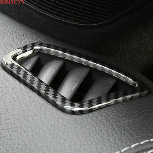 BJMYCYY Carbon fiber decorative frame for air conditioner outlet of dashboard for Mercedes Benz A CLASS A180 A200 2019-2020