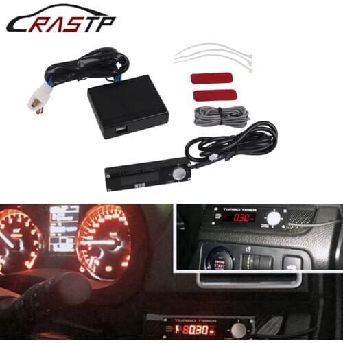 For DC12V Vehicles Turbo Timer Blue /Red / White LED Digital Display Auto Turbo Timer Relay Controller Kit with Logo RS-BOV002