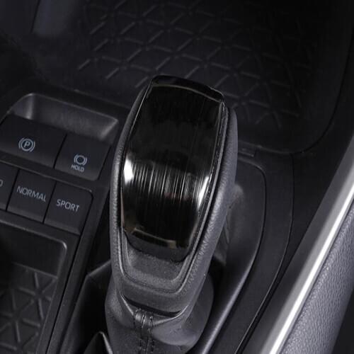 For Toyota Rav4 Rav 4 2019 2020 Stainless Steel Car styling Interior Gear Shift Knob Cover trim Automatic Transmission Sticker