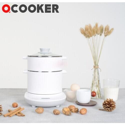 Ocooker Rice Cooker Stainless Steel Inner Pot Electric Cooker Home Electric Skillet Time Function Mini Rice Cooker for Smart