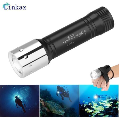 5 Modes XML-T6 LED Waterproof Underwater Dive Diving Flashlight Torch Light Lamp For Diving With Wrist Strap Lantern