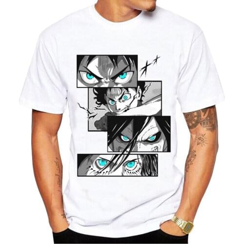 Anime Attack On Titan Short Sleeve T-shirt Summer Harajuku T Shirt For Men Tshirt Teenagers Casual Tees