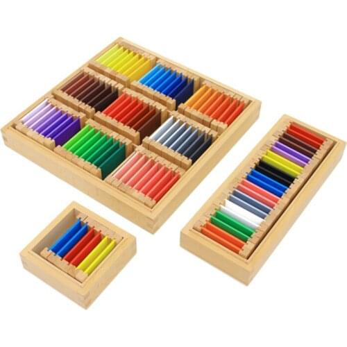 Dental House Montessori Materials Montessori Sensory Toys Color Box Wooden Colorful Multicolor Tablet Boxs Educational Preschool