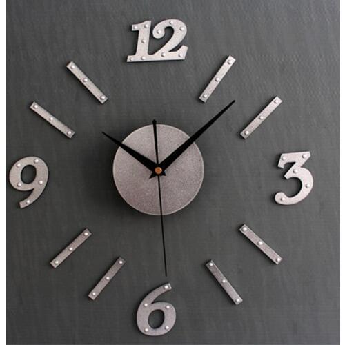 Meijswxj DIY Wall Clock Saat Reloj Duvar Saati Self Adhesive Clock Digital Wall Clocks Horloge Murale Relogio de parede Watch