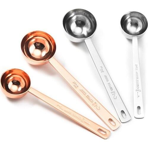 304 Stainless Steel Coffee Measuring Spoons, Tea Coffee Measure Utensil Cooking 15ml 30ml