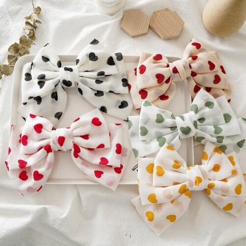 Fashion Chiffon Hairgrips Big Large Bow Hairpin For Women Girls Trendy Ladies Hair Clip New Cute Barrette Hair Accessories