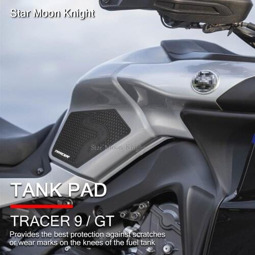 For YAMAHA TRACER 9 GT TRACER9 2021 - Side Fuel Tankpad Non-slip Tank Pads Protector Stickers Decal Gas Knee Grip Traction Pad
