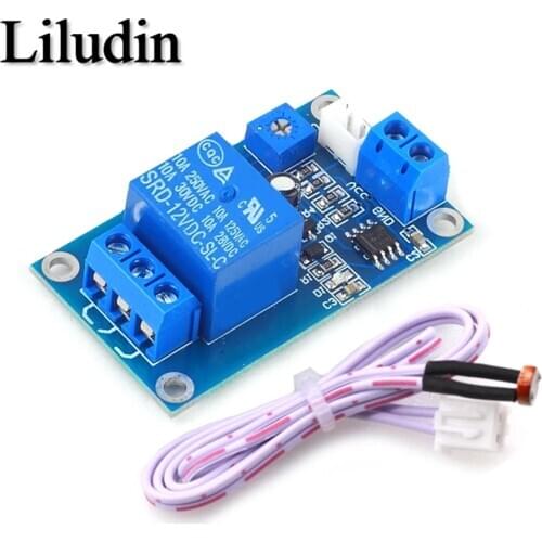 XH-M131 DC 5V 12V 24V 10A Light Control Switch Photoresistor Relay Module Detection Sensor brightness Automatic Control Module