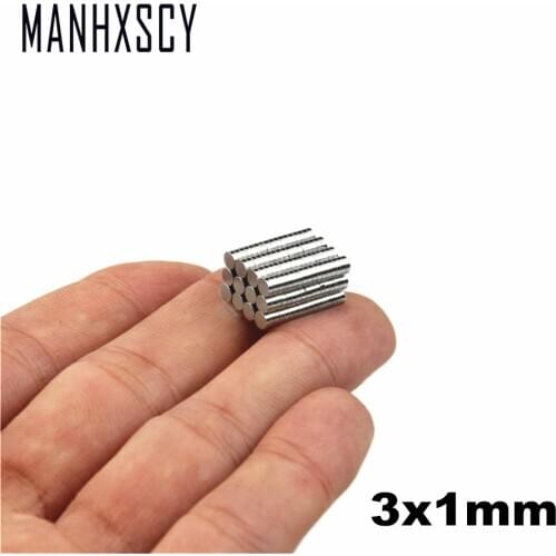 Retail Wholesale 10000pcs 3mm x 1mm Disc Rare Earth Neodymium Super Strong Magnets N35 Craft Model magnet 3x1mm