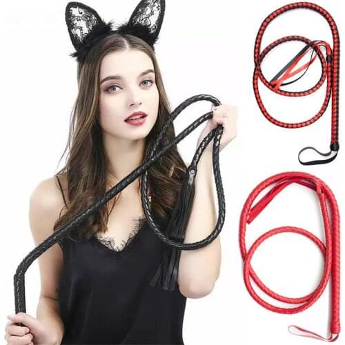 Sex Toys For Couples Women Spanking 210CM Leather Bondage Whip With Sword Handle Lash Fetish Flogger Horse Adult BDSM Slave