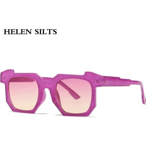 Fashion Square Sunglasses Women Sexy Crystal Frame Colorful Sun Glasses Female Brand Design Eyewear Shades UV400 Oculos Feminino