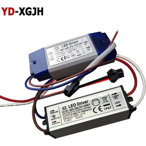 IP67 Waterproof LED Driver 50-60Hz 0.25A1W3W5W10W20W30W36W50W LED Power Supply AC85-277V Lighting Transformers For LED Power
