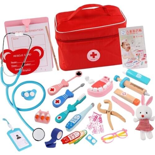 1 Set Kids Doctor Pretend Play Medical Kit Simulation Doctors Playset Nurse Toy Teaching Props