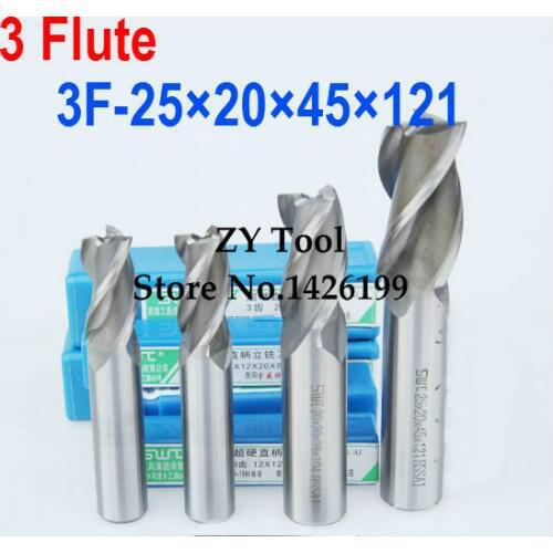1 pcs/set 25MM 3 Flute HSS & Aluminium End Mill Cutter CNC Bit Milling Machinery tools Cutting tools.Lathe Tool