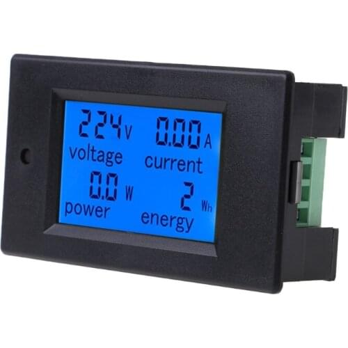AC 80-260V 100A 22000W Digital Voltage Current Tester Watt Power Energy Meter Voltmeter Ammeter with Split Current Transformer