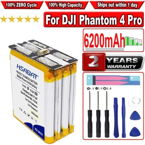 HSABAT 6200mAh Battery for DJI Phantom 4 Pro V2.0 Intelligent Flight