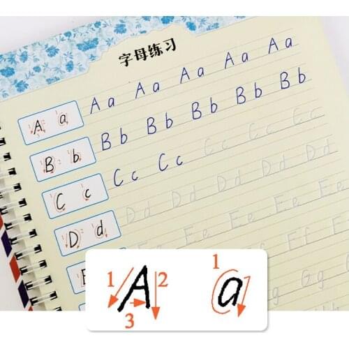 English Writing Sank Magic Groove Copybook to Learn Write Beautiful English Letter for Adult and Children Use Modian