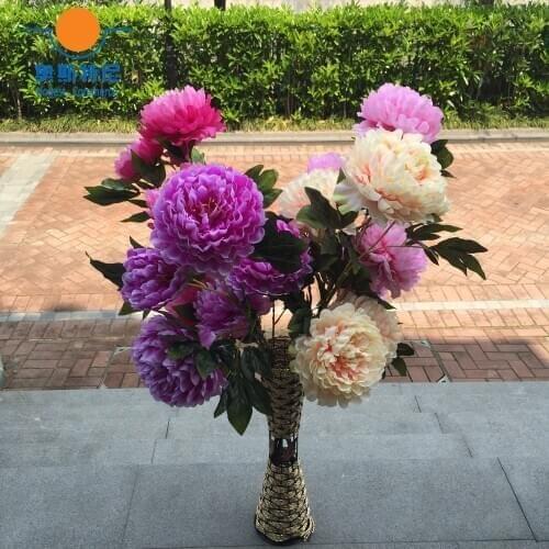 Artificial flower bouquets Real Touch artificial peony flower bouquets