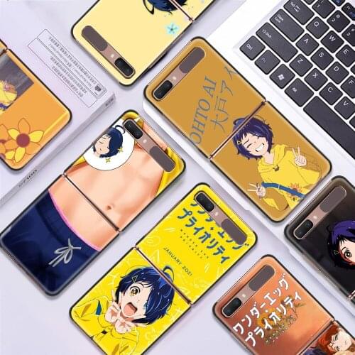 Wonder EggS Priority Ai Kawaii Smartphone Accessories For Samsung Galaxy Z flip Case Slim Protective Shell Shockproof Hard Cover