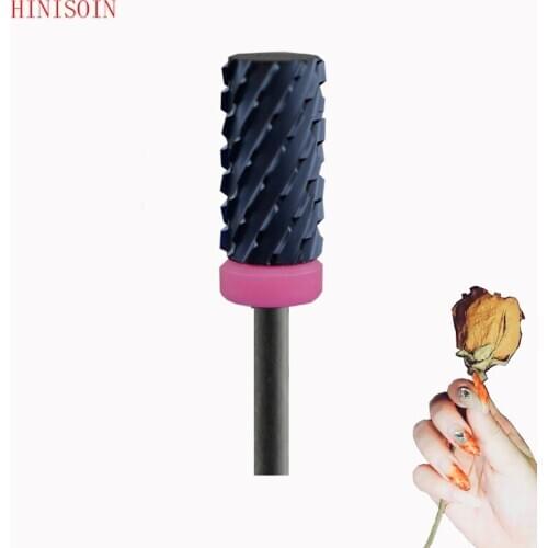 Black Ceramic Nail Drill Bit-15Pcs - Small Barrel Bit - (1088.060)