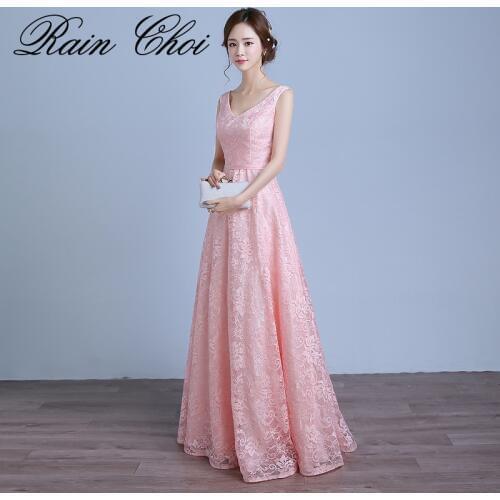 Long Prom Dresses 2020 Elegant Formal Gown Lace Special Occasion Dress